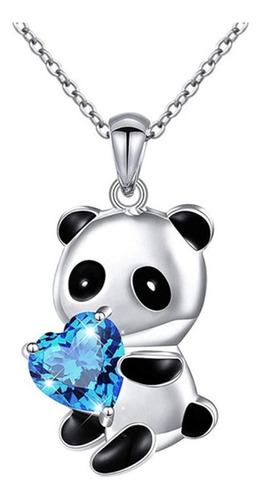 Yiendoo Gargantilla De Panda De Cristal Cadena Collar De Cor