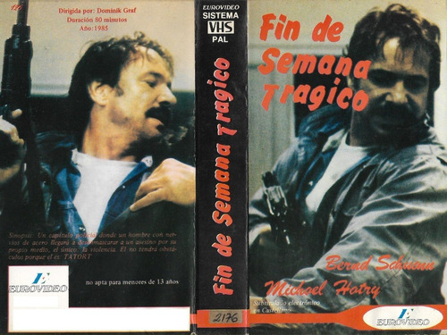 Fin De Semana Tragico Vhs Original Dominik Graf