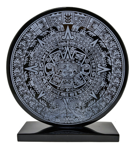 Calendario Azteca Obsidiana Decoración Oficina Regalo 18 Cm