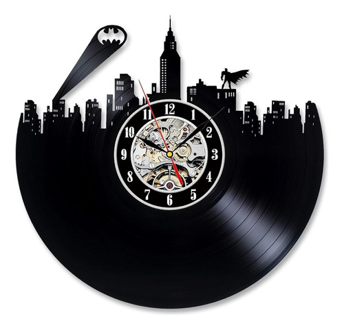 Kovides Dark Knight Lp Reloj Dc Comics Retro Vinilo Disco Re