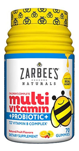 Zarbee's Gomitas Multivitaminicas Y Probioticas Completas Pa