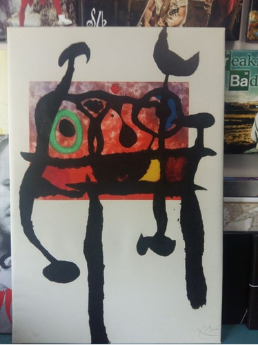 Cuadro 50x75cm Joan Miro Samurai Arte Pintura Pintor