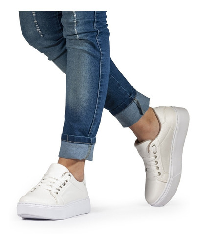 Imagen 1 de 9 de Zapatilla Mujer Sneaker Urbana Plataforma 35-41 Moda - Arona