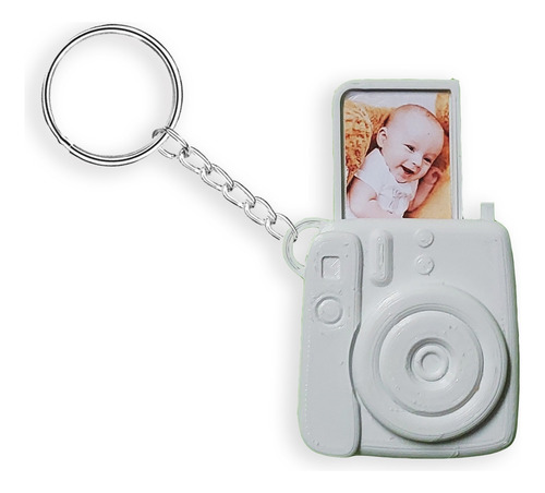 Llaveros Personalizados Con Foto Polaroid Mini Instax X 10 Blanco
