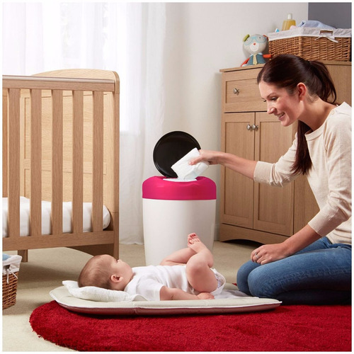 Bote Para Pañales Tommee Tippee Rosa Con 4 Repuestos
