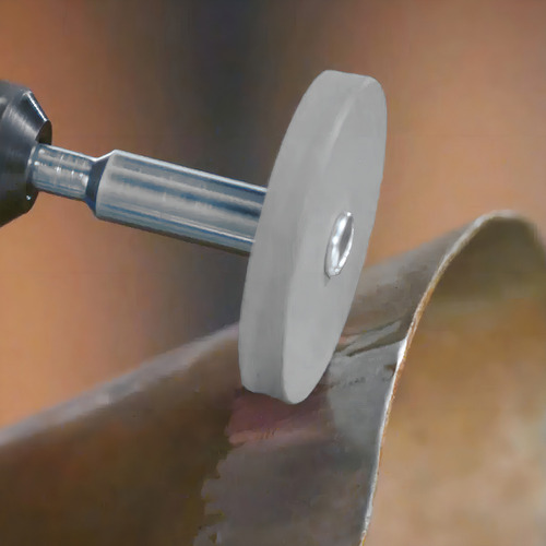 Kit 6 Roda Borracha 22mm Polir Extra Grosso Micro Retíficas