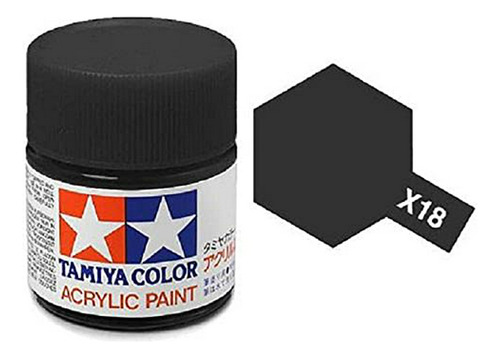 Tamiya **** Tam81518 Acrílico Mini X18 Semi Gloss Negro.