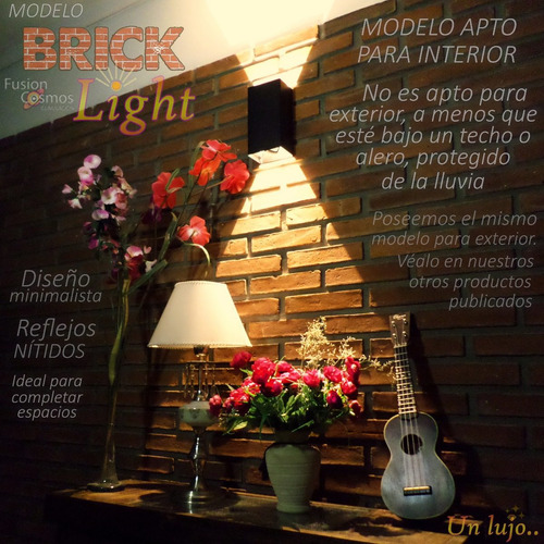 Imagen 3 de 10 de Aplique Pared Interior Bidireccional Lampara Led 6w Pack X5u Superbrillante Luz Indirecta Pared Living Comedor Bipin