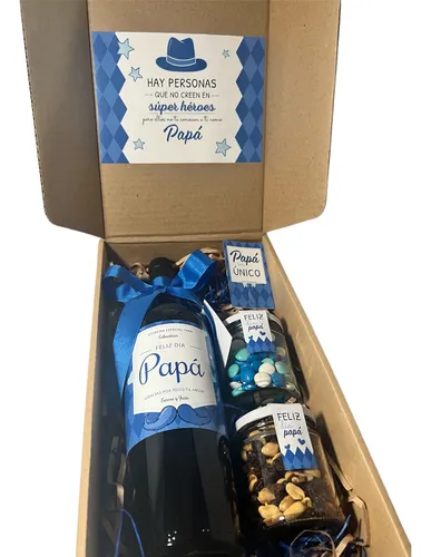 Box Papa Vino Personalizado Regalo Dia Del Padre
