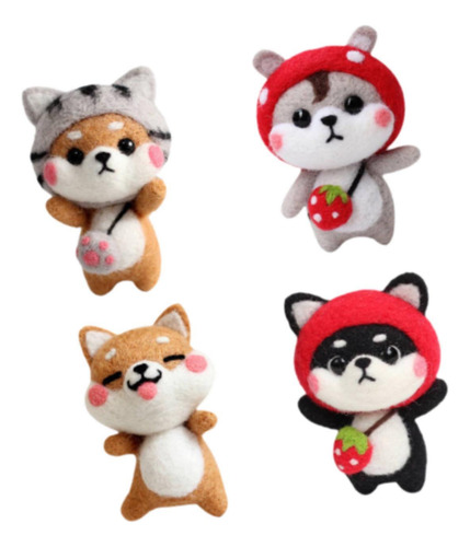 Felting Kit Animal Doll Felting Set Con Juego De 4 Uds.