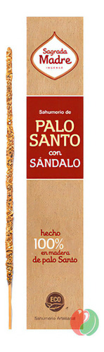 Sahumerio Sagrada Madre 100% Hecho En Madera De Palo Santo