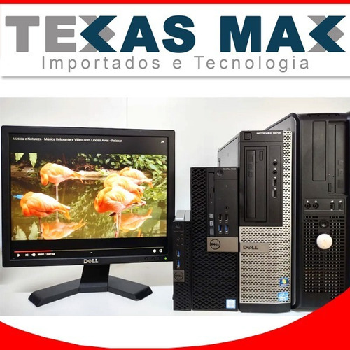 Imagem 1 de 7 de Kit Computador Dell I3 C/8 Gb M+ Monitor 17/mouse E Teclado