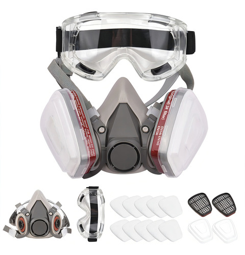 Cobbelux Máscara Protectiva Respiratoria Silicona Y Plástico