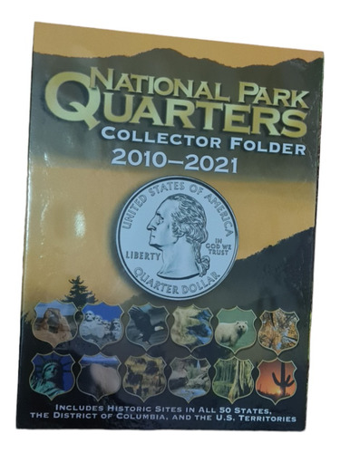 Folder  Whitman Monedas Quarters Parques Nacionales, Cuartos