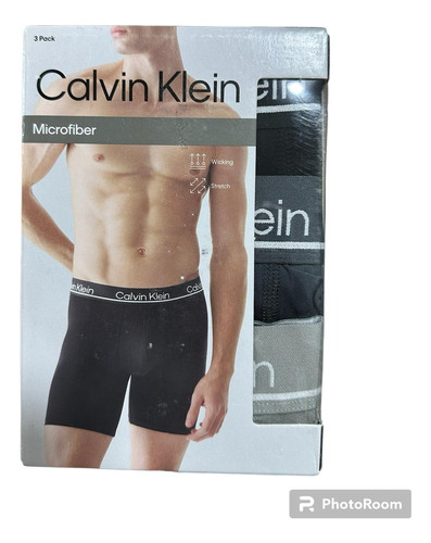 Boxer Brief Calvin Klein Microfibra Stretch Pack X3 