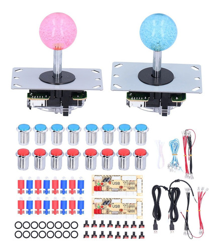 Mumisuto Kit Manualidad Led Para 2 Jugador Juego Arcade Pc 5