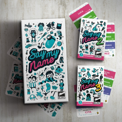 Combo Juego Mesa Cartas Say My Name + Expansiones 2 Y 3 Buro