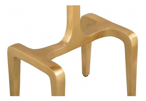 Mesa Lateral Clement Oro/blanco Këssa Muebles