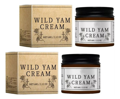 Crema Natural Ñame Silvestre Crema Relief Wild Yam,2pc.