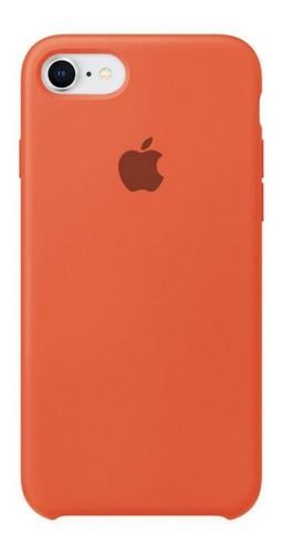 Funda de silicona compatible con iPhone 7/8 E Se 2020, color naranja