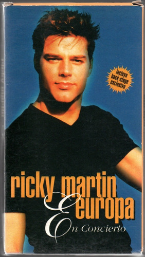 Ricky Martin - Europa En Concierto - Vhs Original - Menudo
