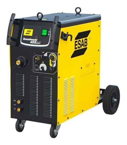Máquina de solda Esab Smashweld 455 4x4 amarela 50Hz/60Hz 220V/380V/440V