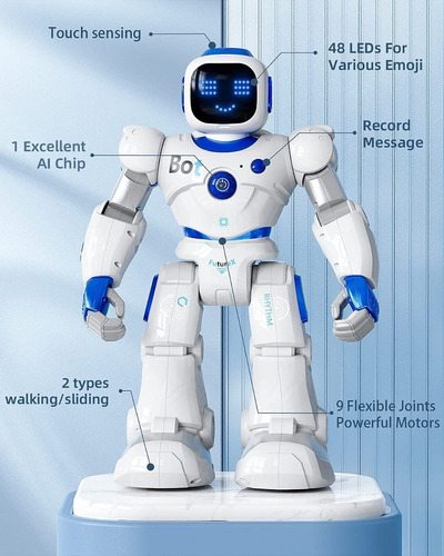 Robô Inteligente Interativo Ruko Programável Controle De Voz