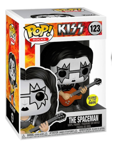 Imagen 2 de 2 de Funko Pop - Rock Kiss The Spaceman 123 Glow Especial
