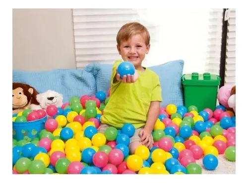 100 Pelotas De Colores Juguete Playa Niños Piscina Plásticas