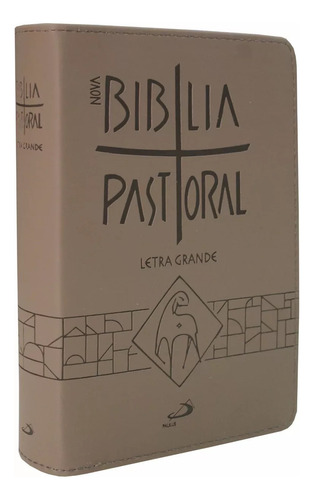 BÍBLIA SAGRADA CATOLICA PASTORAL LETRA GRANDE MAIOR ZÍPER, de Paulus. Editora Paulus, edição 1 em português, 2017