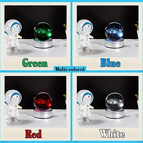 Bola De Cristal Del Sistema Solar 3d Ifolaina 3.15 Con Led C