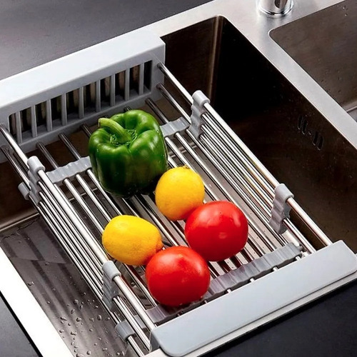 Escurridor Extensible Cocina Bacha Fruta Verdura Sheshu Home