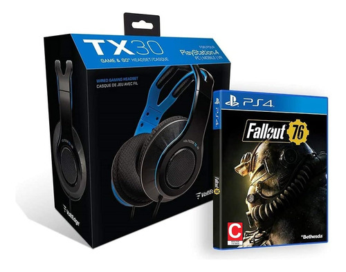 Videojuego Fallout 76 + Voltedge Tx30 - Ps4 - Bundle Edition (Usado)