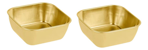 Bandejas Para Servir Postres De Acero Inoxidable, 2 Unidades