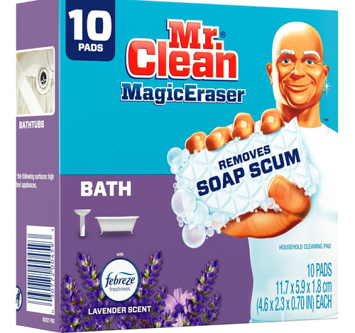 Mr. Clean Magic Esponja Limpeza Banheiro Lavanda Pack 10