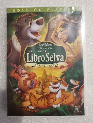 Dvd El Libro De La Selva (40 Aniversario Edición Platino)