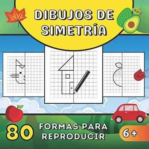 Tablero De Dibujo De Simetría Con Rejilla - Juego Educativo Para Niños, Mejora Concentración