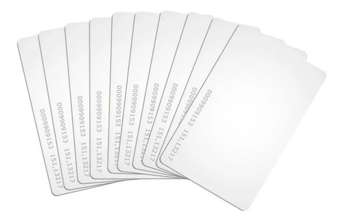 Imagen 1 de 8 de Tarjetas Rfid X100 Proximidad Em 125 Khz Numeradas Arduino