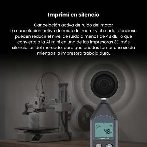 Impresora 3D Bambu Lab A1 mini combo AMS Lite color space grey