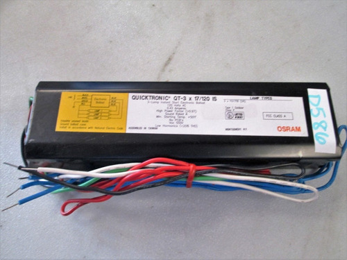 Osram Quicktronic Qt-3 X 17/120 Is 3 Lamp Instant Start  Ccd