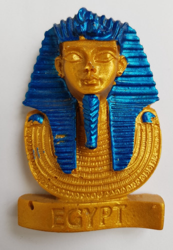 Imán Para Heladera Faraón Dorado Traído De Egipto