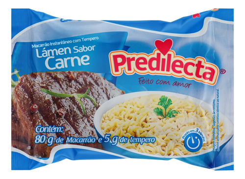 Macarrão Instantâneo Lámen Carne Predilecta Pacote 85g