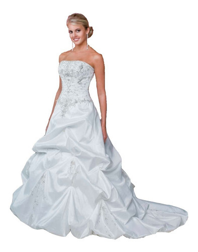 Vestido De Noiva - Novo - Branco - 40 - Fotos Reais Vn00025