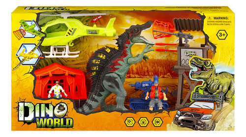 Set Dino World Campamento Dinosaurio Con Sonido Ck