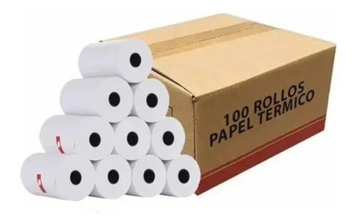 10 Rollos De Papel Térmico 5.7x3.0mm Para Mini Impresora Color Blanco