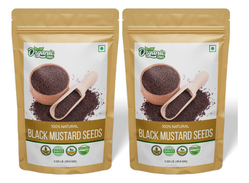 Semillas De Mostaza Amarilla Orgánicas 454 G Paquete De 2