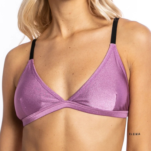 Top Bikini Mujer Rusty Soleil Triang Fijo Poliester 