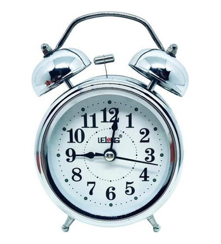 Relógio De Mesa Antigo Despertador Led Retro Lelong Le-8119