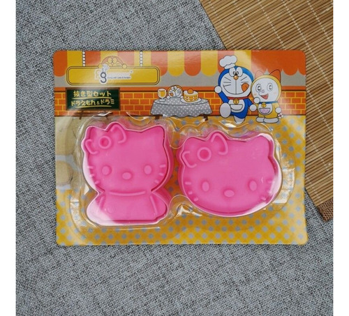 Set Cortadores Plástico De Galletas Kitty