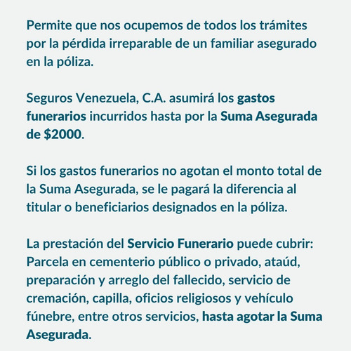 Imagen 2 de 2 de Seguro Funerario (individual)